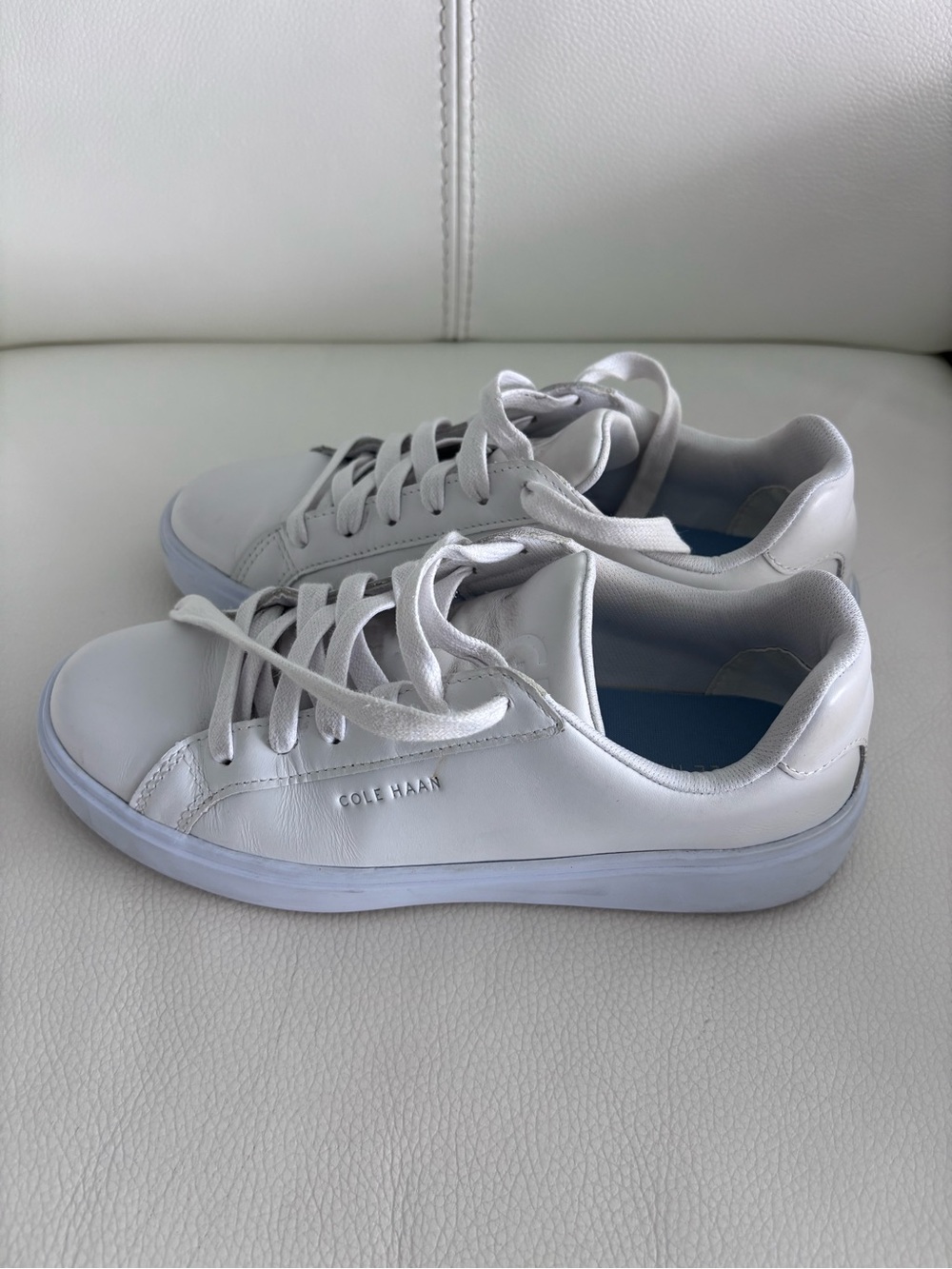 Cole Haan Grand Crosscourt Daily Lace-Up Low-Top Sneakers Size 6.5 White